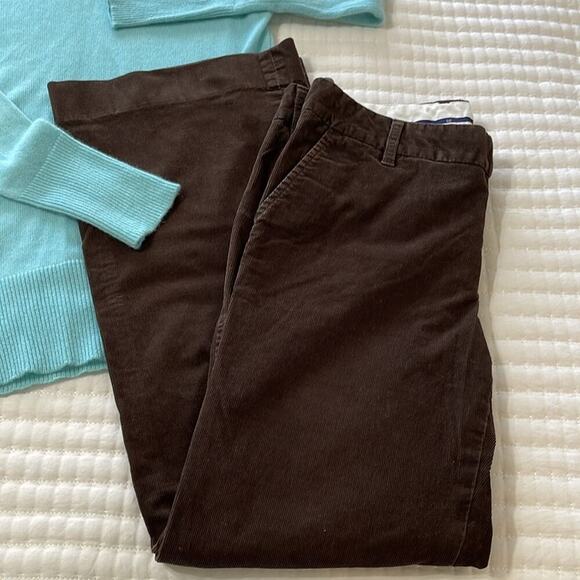 GAP Pants - Women's Gap Brown Vintage Corduroy Wideleg Pants 30" Inseam Size 10